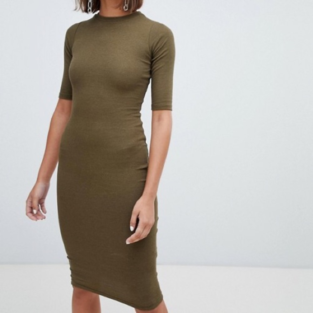 Pull&bear long sleeve bodycon dress